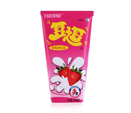 草莓奶饮品